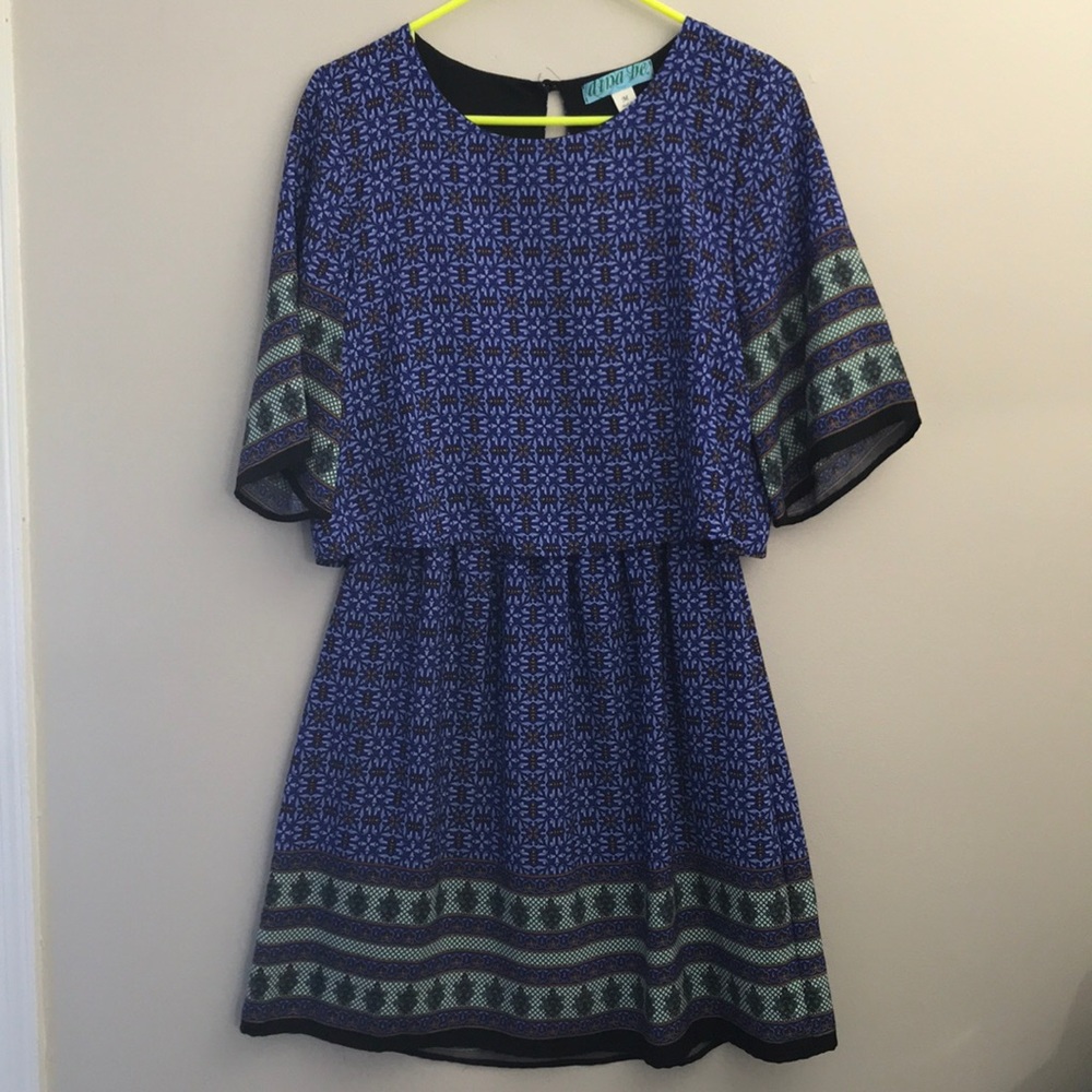 Summer dress with sleeves, paisley dress